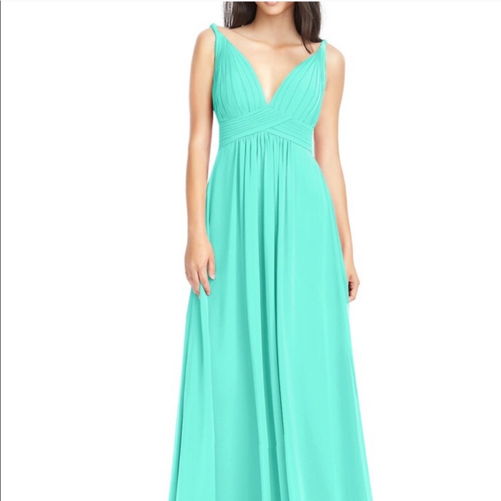 Tiffany Blue Azazie Bridesmaid Dress (sz 4)